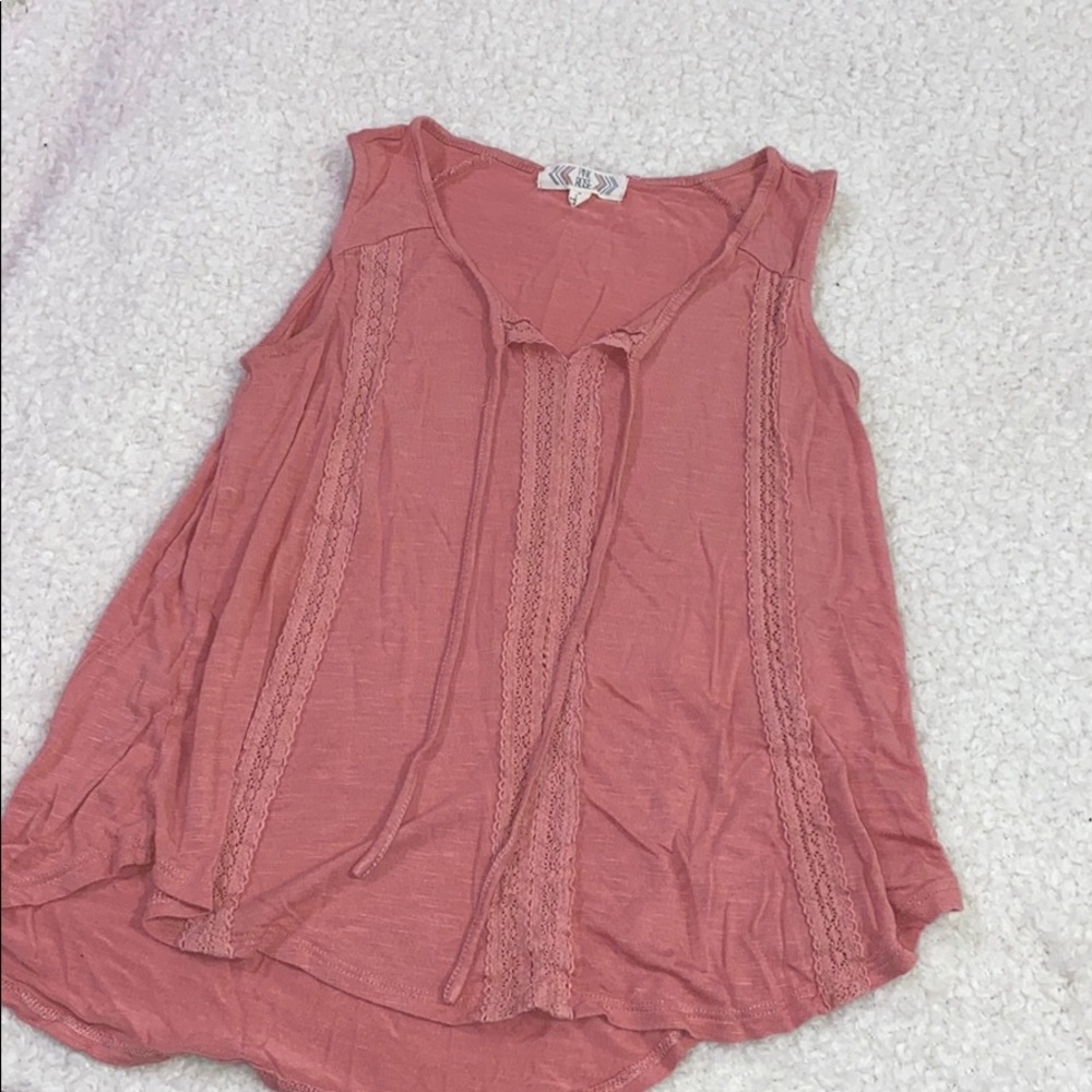 Pink Rose Tank Top size Small